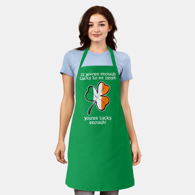 Lucky enough to be Irish Schürze (Getragen)