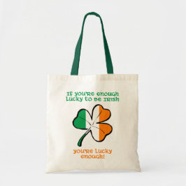 Lucky enough to be Irish Tragetasche