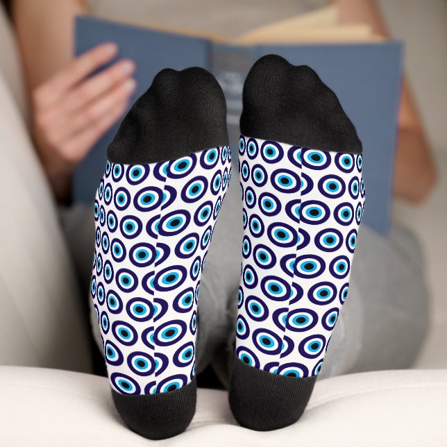 Lucky Evil Eye Symbol Socken (Unterseite)