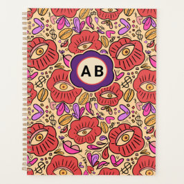 Lucky Eye Floral Pattern Planer