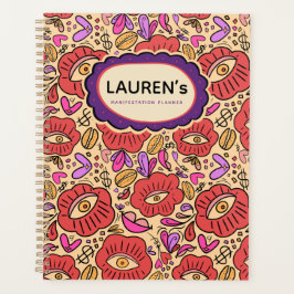Lucky Eye Floral Pattern Planer