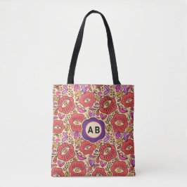 Lucky Eye Floral Pattern Tasche