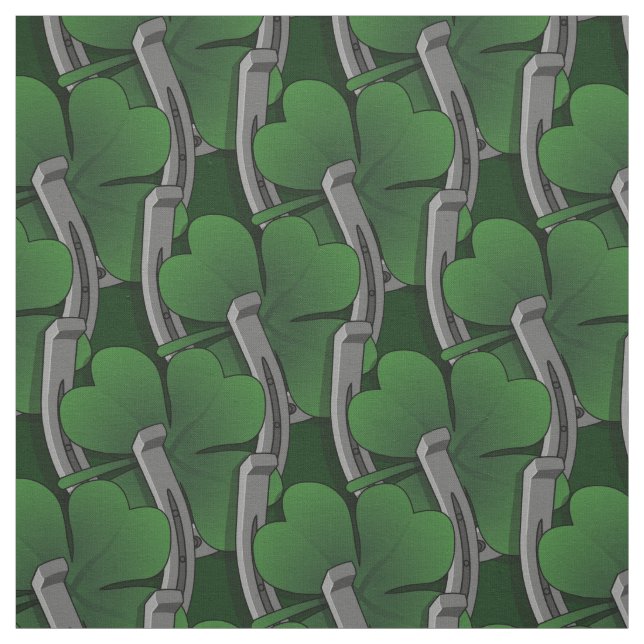 Lucky Fabric St Patrick's Fabric Cotton oder Poly Stoff (Muster)