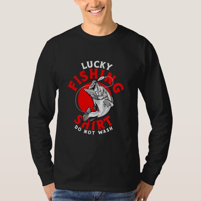 Lucky Fischen Shirt Vater Granddad Angeln Lover (Vorderseite)