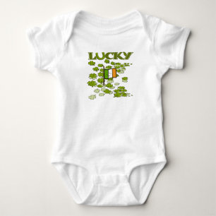 Lucky Flag Baby Strampler