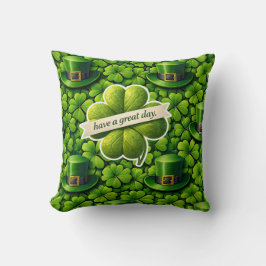 Lucky for leaf clover Saint Patrick's Day have a g Kissen