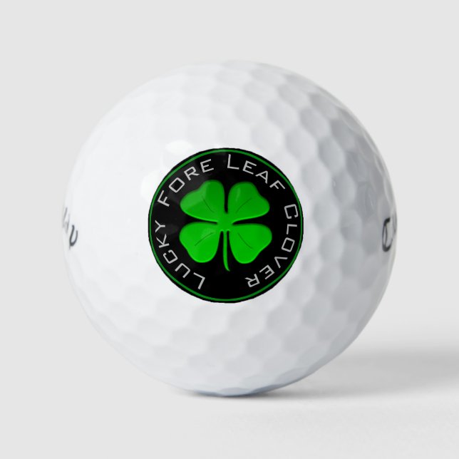Lucky Fore Leaf Clover Golfball (Vorderseite)
