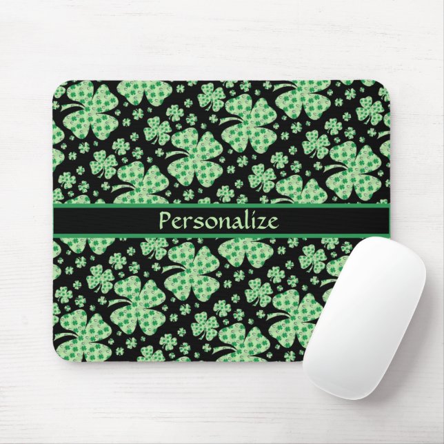 Lucky Four Leaf Clovers personalisieren Mousepad (Mit Mouse)