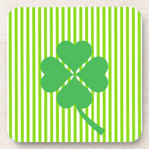 Lucky Four Leaf Kleeblatt Design-87906 Getränkeuntersetzer