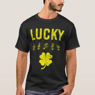 LUCKY Gebärdensprache Gehörlosenbewusstsein St. Pa T-Shirt
