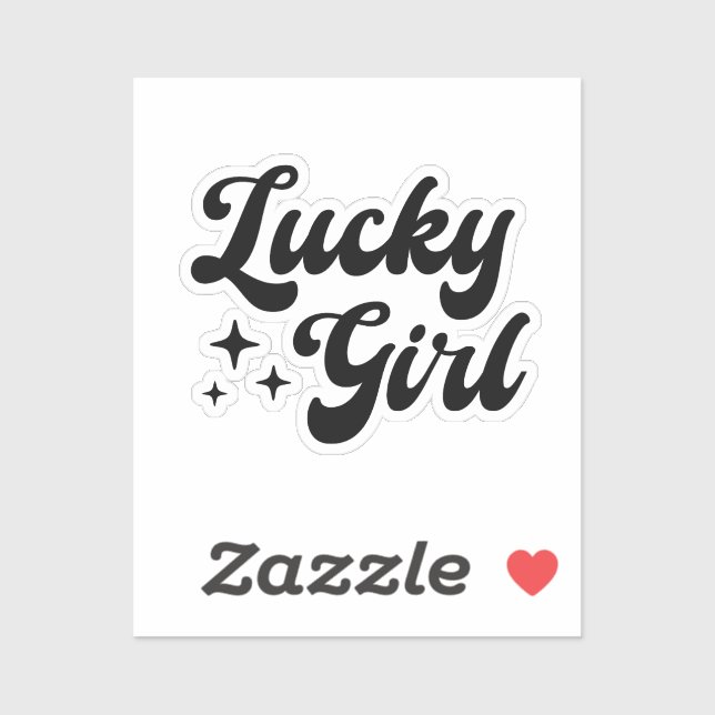 Lucky Girl Aufkleber (Blatt)
