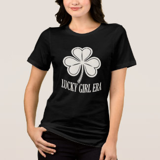 Lucky Girl Era 2026-Shirt, Trendige St. Patrick’s Tri-Blend Shirt
