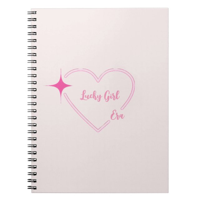 Lucky Girl Era Carnet rose (Devant)