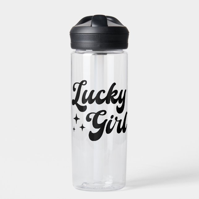 Lucky Girl Trinkflasche (Vorderseite)