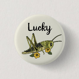 Lucky Grasshopper Button