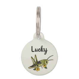 Lucky Grasshopper ID-Tag Haustiermarke
