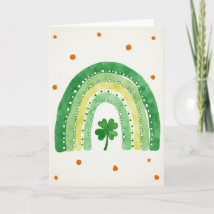 Lucky Green Rainbow Kunstkarte Karte