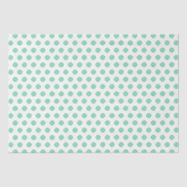 Lucky Green und White Closed Kleeblatt Seidenpapier