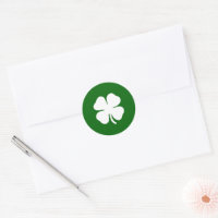 Lucky Green White Vierblättriges Kleeblatt Irish