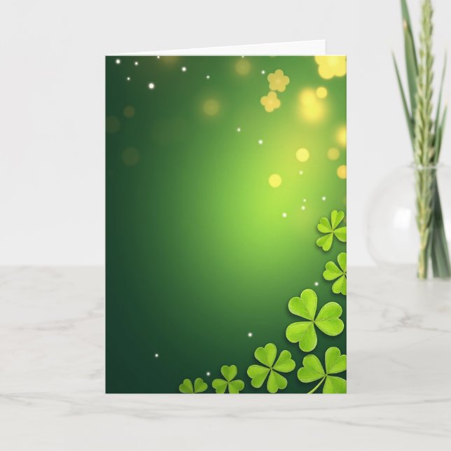 Lucky Greens Spring Time Karte (Vorderseite)
