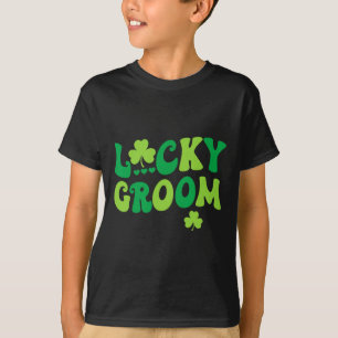 Lucky Groom Bride Paare Matching Wedding St Patr T-Shirt