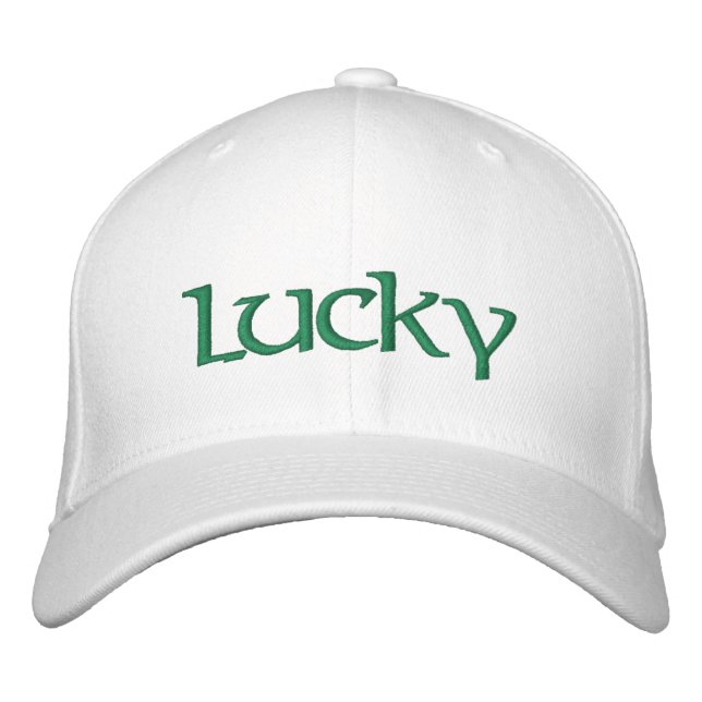 LUCKY HAT BESTICKTE BASEBALLKAPPE (Vorderseite)