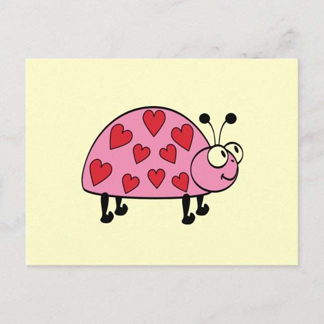 Lucky Heart Bug Tshirts und Geschenke Postkarte (Vorderseite)