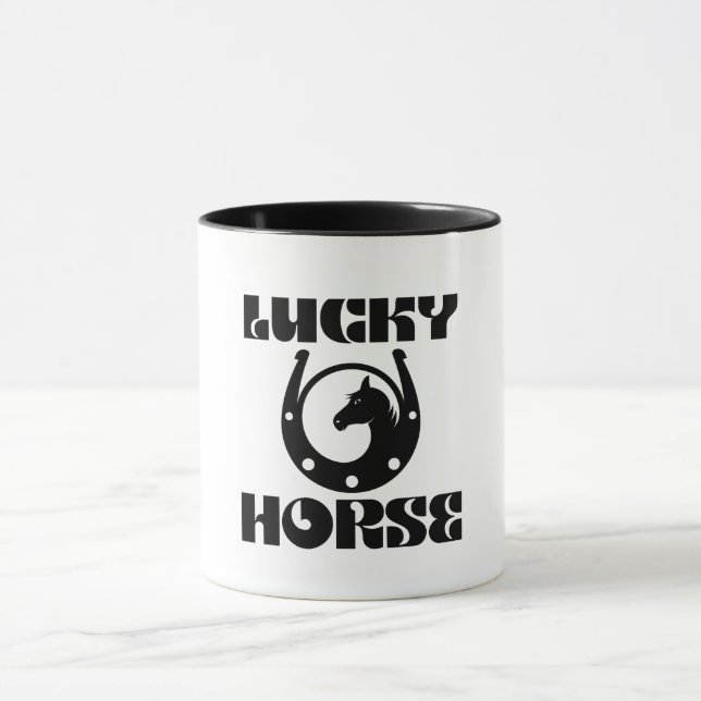 Lucky Horse Horseshoe Tasse - Charm und Viel Glück (Zentrum)