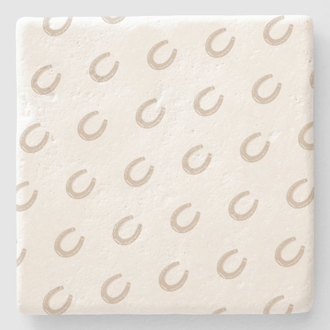 Lucky Horse Shoe Steinuntersetzer (Vorderseite)