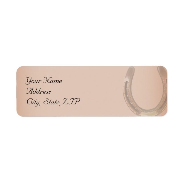 Lucky Horseshoe auf Brown Leather (Vorne)