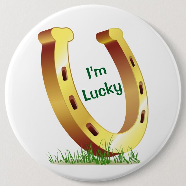 Lucky Horseshoe Button (Vorderseite)