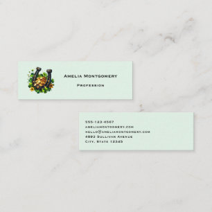 Lucky Horseshoe und Gold Coins St. Patrick's Day Mini Visitenkarte