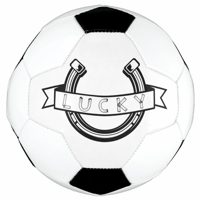 Lucky Horseshoe Viel Glück Fußball (Vorderseite)
