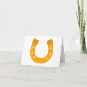 Lucky Horseshoes (Pferdeschuhe) PERSONALISIERT Karte