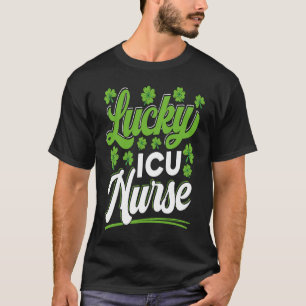 Lucky ICU Nurse RN Intensivstation St Patricks T-Shirt