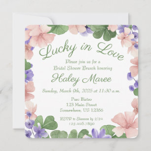 Lucky in Liebe Bridal Dusche Einladung