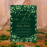 Lucky In Liebe St. Patrick's Day Brautparty Real Folieneinladung<br><div class="desc">Feiern Sie stilvoll mit diesen trendigen St. Patrick's Day oder Irish Thema Hochzeit / Brautparty reale Folie gepresst Einladungen. Das Design ist leicht mit Ihrer eigenen Formulierung zu personalisieren und Ihre Familie und Freunde werden begeistert sein,  wenn sie diese fabelhaften Party-Einladungen erhalten.</div>