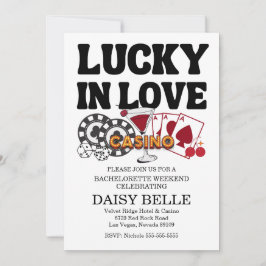 Lucky in Liebe Vegas Bachelorette Einladung