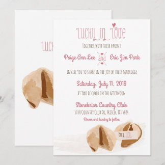 Lucky in Love Fortune cookies Faire-part de mariag