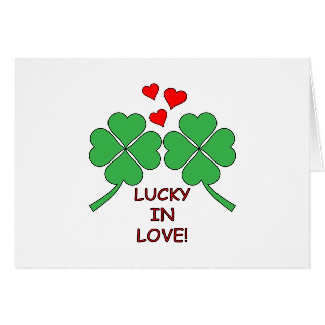 Lucky In Love Hearts Clover (Devant horizontal)