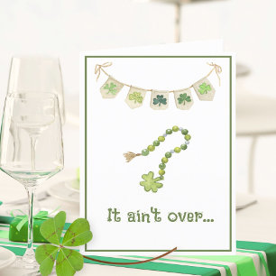 Lucky Irish Clover Funny St. Patricks Day Card Ankündigung