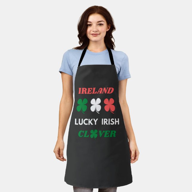 Lucky irish clover ireland st.patrick's day schürze (Getragen)