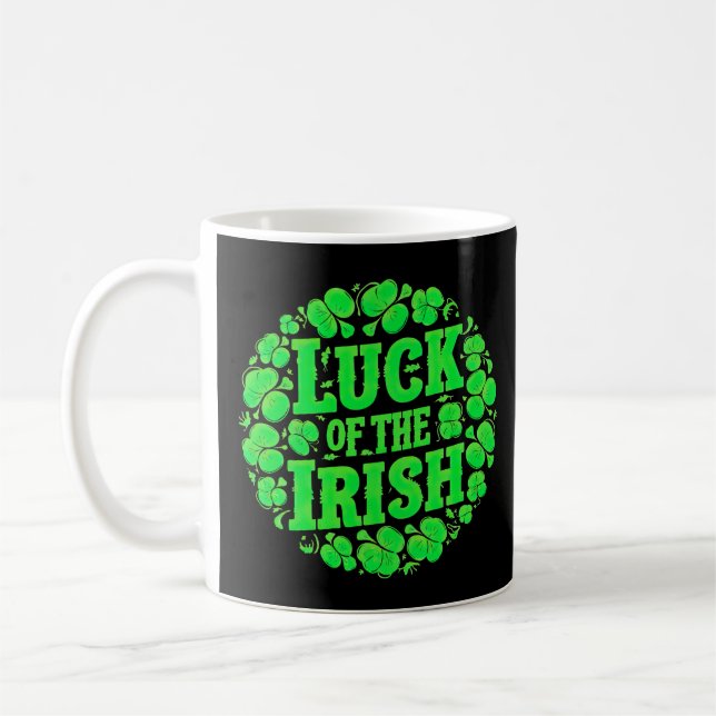 Lucky Irish Clovers Kaffeetasse (Links)
