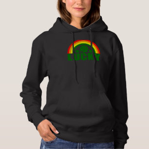 Lucky Irish Four Leaf C St Patrick's Day Rainbow Hoodie