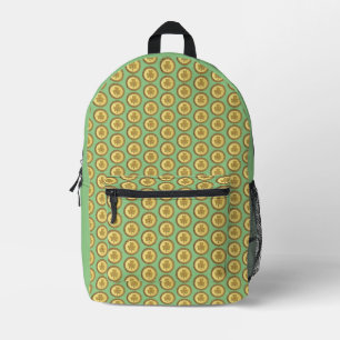 ]Lucky Irish Kleeblatt Gold Coin Bedruckter Rucksack