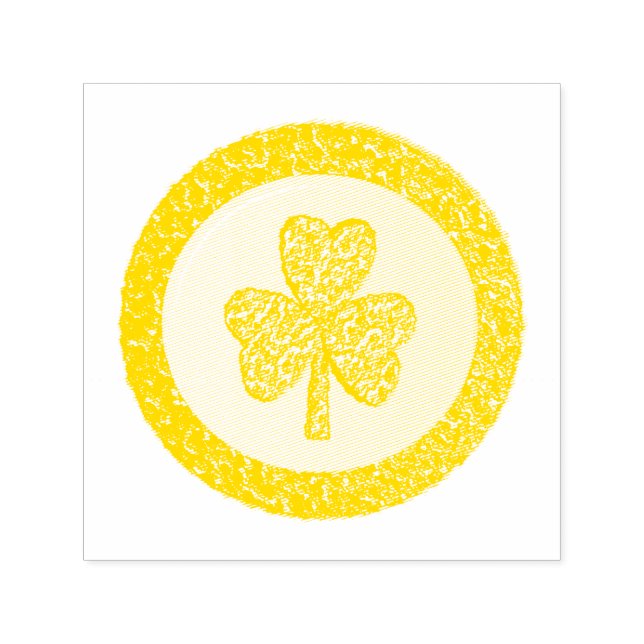 Lucky Irish Kleeblatt Gold Coin Permastempel (Design)