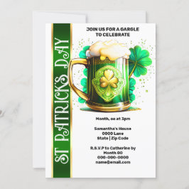 Lucky Irish Kleeblatt Klee St. Patrick's Day Einladung