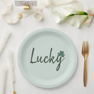Lucky Irish Kleeblatt St Patricks Day Pappteller