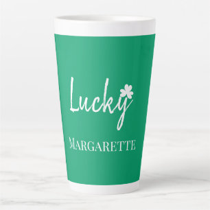 Lucky Irish Kleeblatt St Patricks Day Personalize Milchtasse