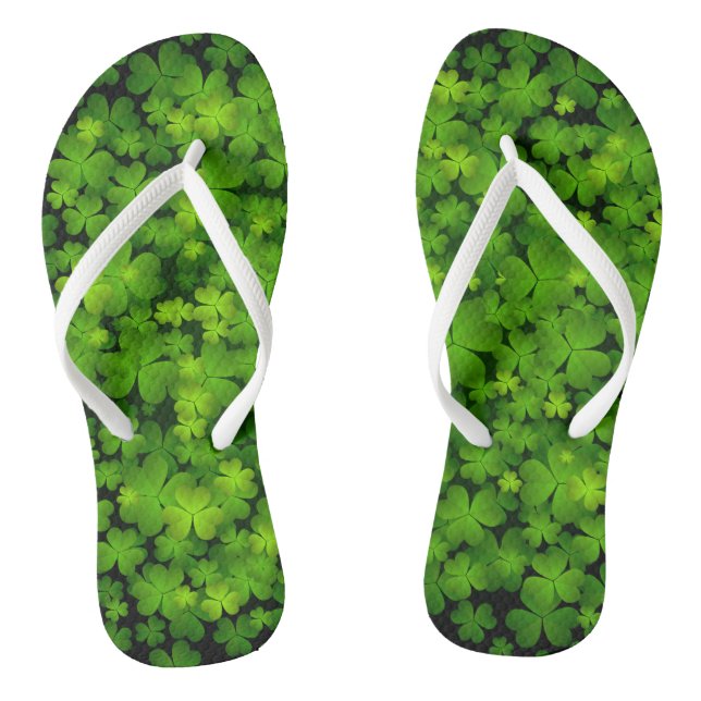 Lucky Irish Kleeblatts Flip Flops (Fußbett)